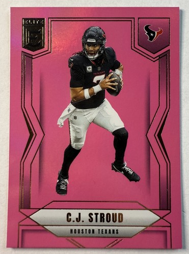 Panini C.J. Stroud No. 53 Pink 2025 Donruss Elite Football Card - Texans NFL - Picture 1 of 3