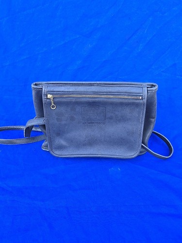 Vintage Coach Equestrian Flap Shopper Bag 9808 Black - Picture 11 of 13
