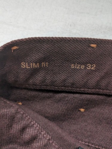 Zegna Herren 32 Dunkelbraun Stonewashed Baumwolle Roccia Jeans Slim Fit Designer - Bild 9 von 12
