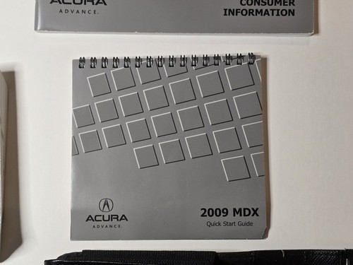 2009 Acura MDX Factory Owners Manual Set with Leather Case *OEM* - Bild 8 von 9