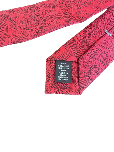 Corbata de Seda ERMENEGILDO ZEGNA Quindici Jacquard ITALIA Paisley Nueva Con Etiqueta Nueva Con Etiquetas Caja - Imagen 5 de 12