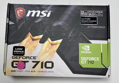 MSI GeForce GT 710 2GB DDR3 Graphics Card GT 710 2GD3 LP NVIDIA - Picture 1 of 4