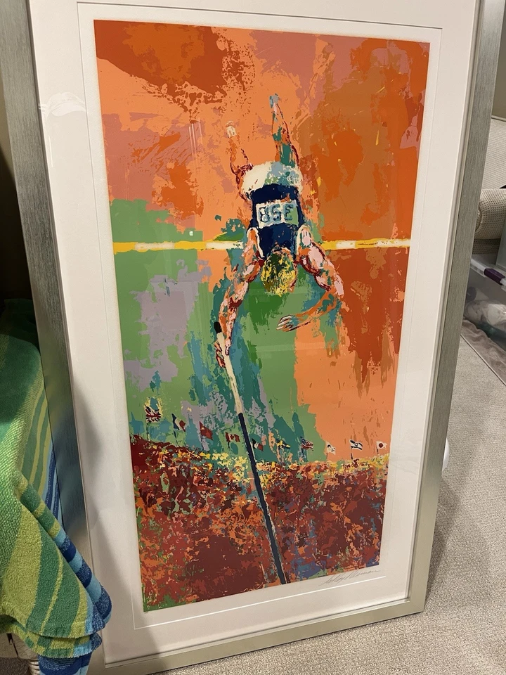 Saltador de poste de pintura Leroy Neiman Foto 2 de 4