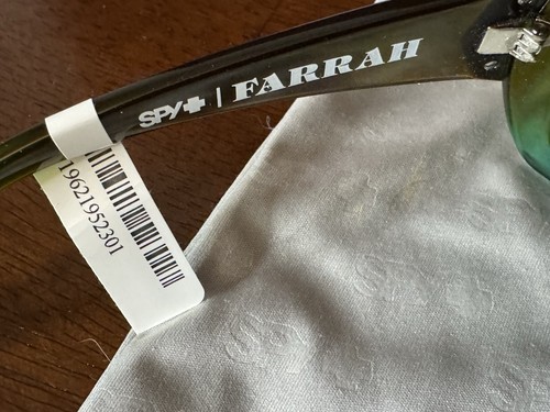 Spy L Farrah Sunglasses Mint Bronze Lenses Brand New Brown And Green Frames - Picture 4 of 5