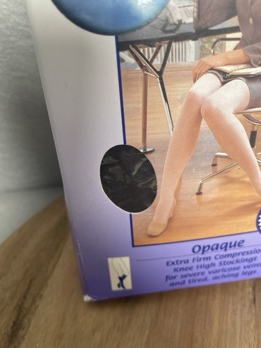 Damen Jobst Kompressionsstrümpfe 30-40 Classic schwarz extra fest Größe L Knie CT - Bild 4 von 6