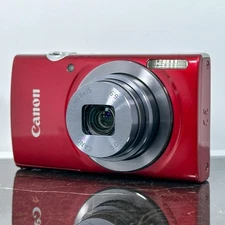 Canon IXY 160 20.0 MP 8x Zoom Digital Camera RED Working Used