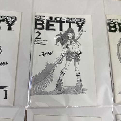 Juego de 6 cómics Soul Chaser Betty Ashcan firmados por Brian Babendererde RARO - Imagen 3 de 7