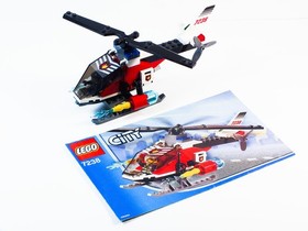 LEGO 7238 Fire Helicopter (complete with instructions)