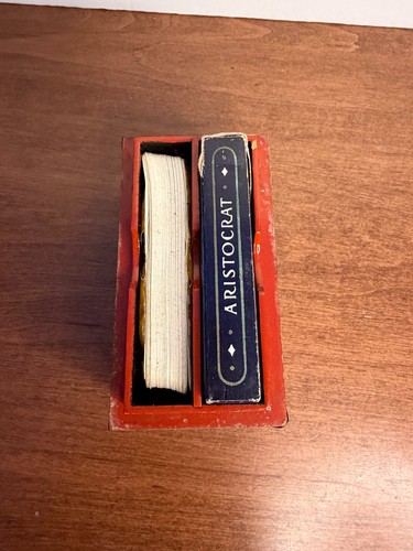 CAJA DE CARTAS ESTILO ASIÁTICO CON CARTAS~COLOR NARANJA CON FIGURAS DE LATÓN - Imagen 6 de 9