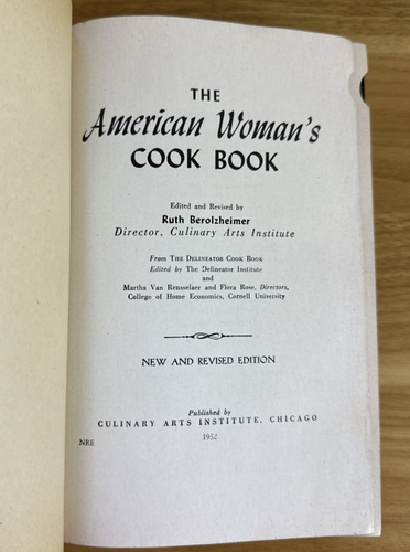 VTG The American Woman’s Cook Book 1952 Culinary Arts Institute Berolzheimer - Picture 6 of 15