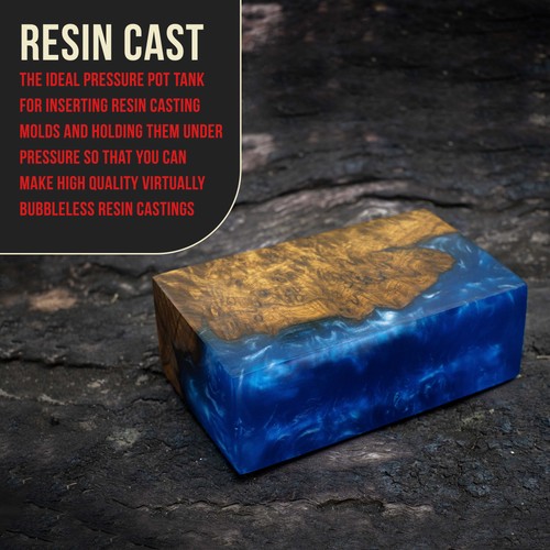 Resin Casting 5 Gallon (20 Liters) Pressure Pot Tank - Air Tight Clamp On Lid - Picture 5 of 5