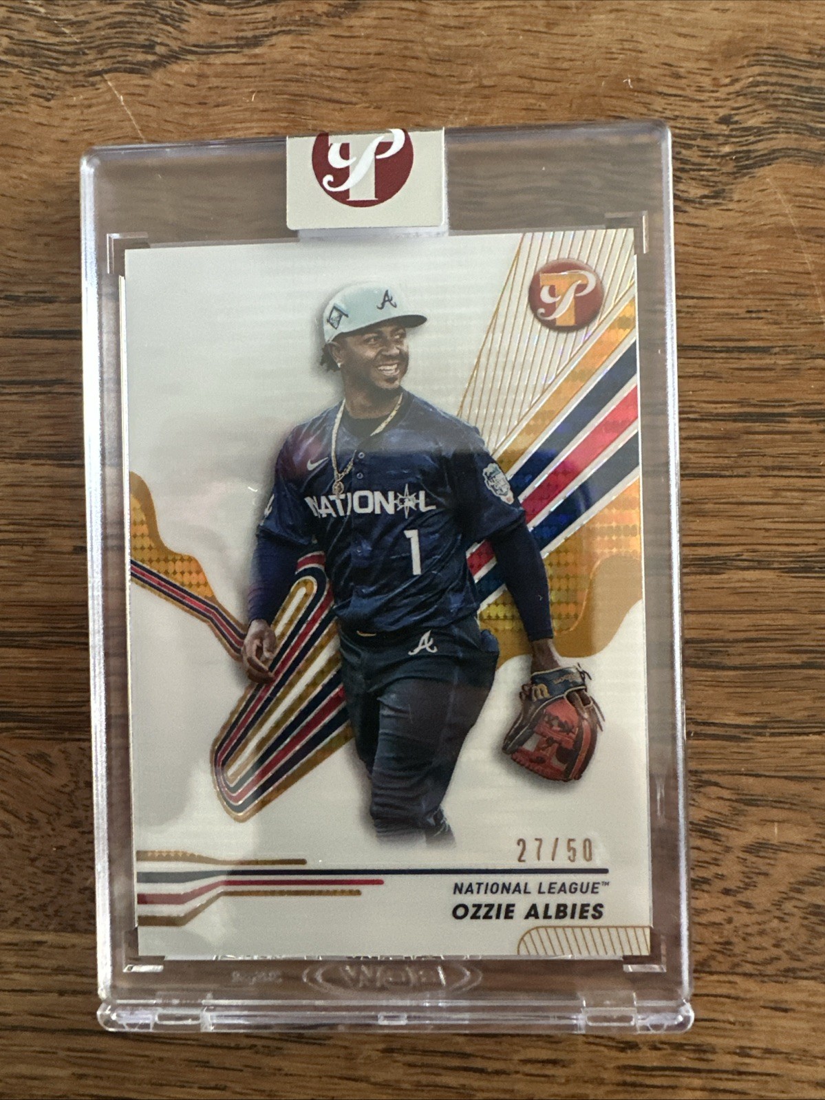 2024 Topps Pristine - All-Star Game Ozzie Albies #279 Gold Refractor /50