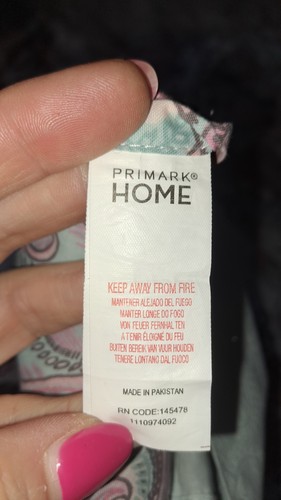 Pink And Duck Egg Blue Paisley Patterned Double Duvet Cover Set By PRIMARK - Picture 6 of 6