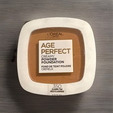 L’Oréal Age Perfect Creamy Powder Foundation Compact - 350 Classic Tan - NEW