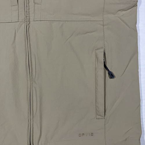 Orvis Meridian Wind Vest Mens Medium Khaki Lightweight Zip Outdoor Fishing Golf - Bild 8 von 17