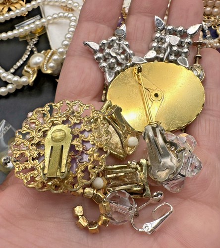 High End Vintage Rhinestone Estate Jewelry Lot Marvella Richelieu Riviere - Picture 18 of 19