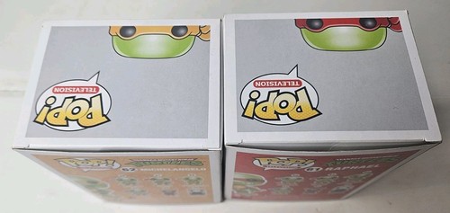 Funko Pop Teenage Mutant Ninja Turtles Michelangelo And Raphael Opened Boxes - Picture 8 of 8