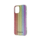 Coque de protection Coach Rainbow pour iPhone 12 et 12 Pro - paillettes brillantes Americana