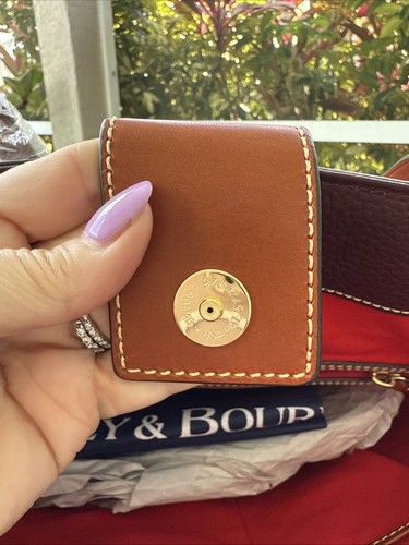 DOONEY & BOURKE HADLEY TOTE BORDEAUX COLOR IMPORTED W/DUSTBAG NEW WITH TAGS! - Picture 10 of 12