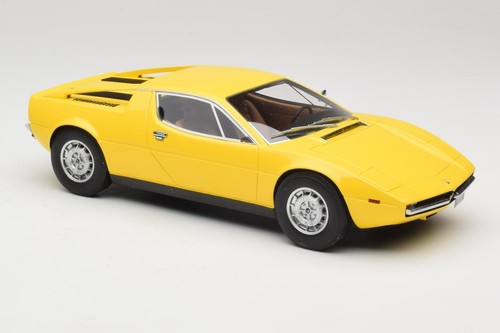 107123760 Maserati Merak Yellow Minichamps 1/18 - Imagen 4 de 6
