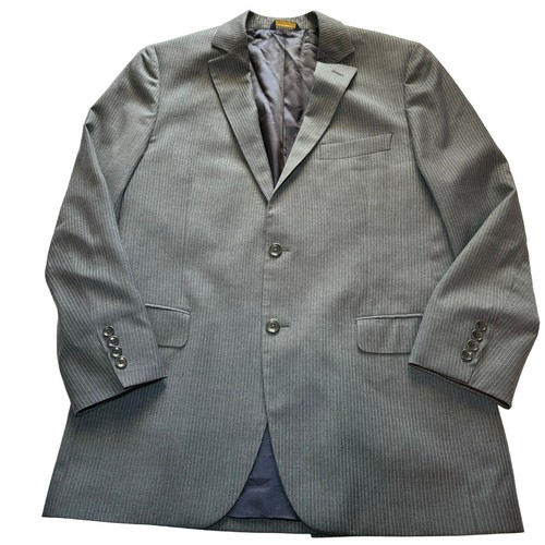Brooks Brothers 1818 Fitzgerald grau Nadelstreifen Wolle Blazer Jacke 41R 35W Italy