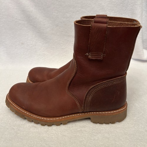 Men’s Timberland Boot Company Pull-On Boots Size 9 M MADE IN USA Men Leather - Picture 3 of 10