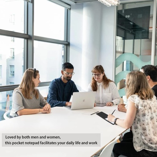 Mini Pocket Notebook Notepad Holder with 30 Lined Sheets, 3 x 5 Inch - Picture 3 of 6