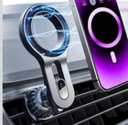 LISEN MagSafe Support Voiture Magnétique Ventilation Téléphone Clip Forte pour iPhone