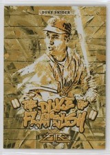 2017 Topps Fire Monikers Gold Minted Duke Snider #M-22 HOF 0t2
