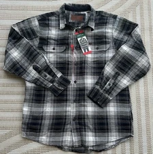 New Orvis Men's Big Bear Heavy Weight Flannel Shirt Medium Pit 23.5 Length 31
