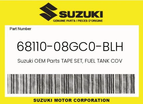 TAPE SET,FUEL TANK COVER,R (B UE,WHITE,BLACK,ORANGE,YELLOW) *{BLUE,WHITE,BLACK,YELLOW}*