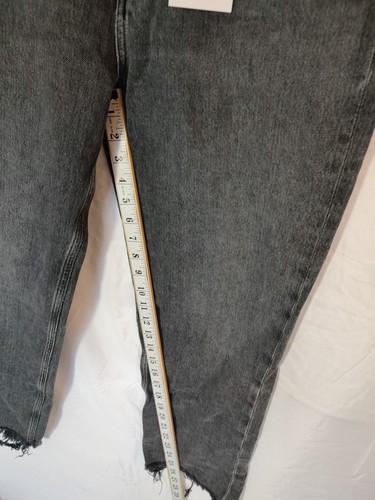Citizens of Humanity Daphne Crop Jeans Womens 29 Grey High Rise Raw Hem UK 12 32 - Picture 6 of 15