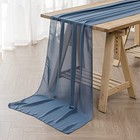 6Pack 9ft Chiffon Table Runner 14x108 Inch Sheer Romantic Table Runner for