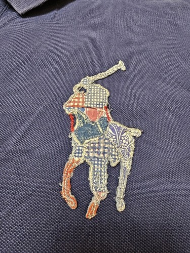 VINTAGE POLO RALPH LAUREN BIG PONY BLUE POLO SHIRT POLO R.L. N.Y. 67 XL/2XL - Bild 4 von 8