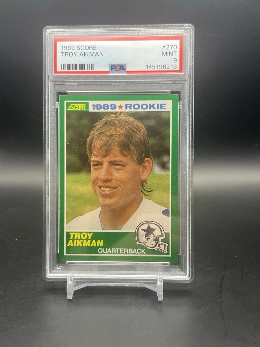 Troy Aikman Football Grade 9 Rookie Sports Trading Cards