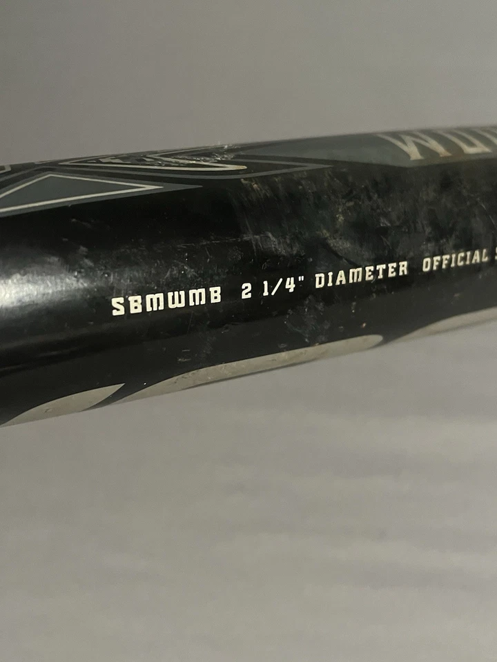 Worth Mayhem Wood Softball Bat RARE SBMWM8  2 1/4” No Cracks Worn Paint - Image 4 of 4