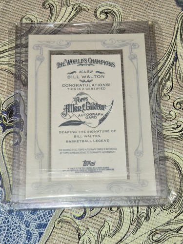 2013 Topps Allen and Ginter Auto BILL WALTON #AGA-BW - Picture 2 of 2