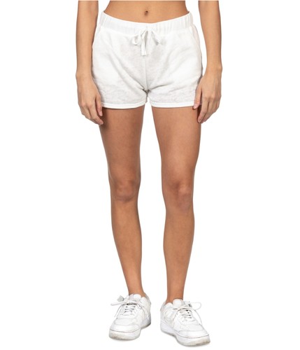 Hurley Pantaloncini da passeggio casual in pile burnout da donna, giallo palude, XL