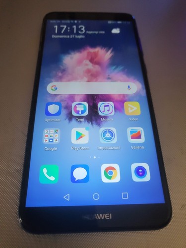Smartphone Huawei P Smart Schwarz FIG-LX1 Android Blu 32GB completo - Foto 7 di 9