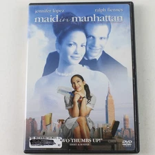 Maid in Manhattan DVD 2003 Jennifer Lopez Ralph Fiennes Romantic Comedy