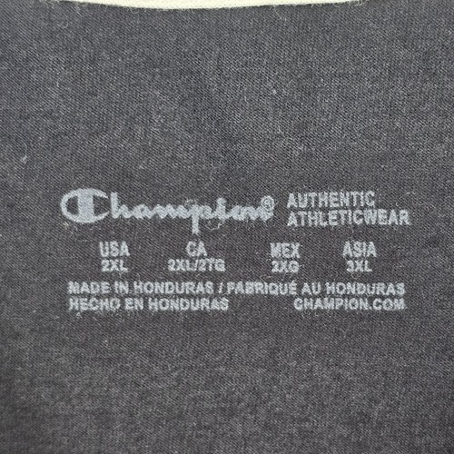 Champion Authentic Athleticwear Black Short Sleeve T-shirt Purple Champion 2XL - Picture 5 of 7