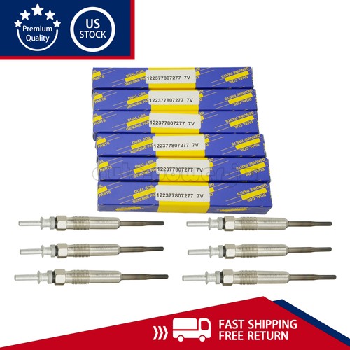 6x For BOSCH Glow Plugs Set 0250603009 80045 Fit BMW E90 335d 09-11 E70 X5 09-13 - Picture 5 of 10