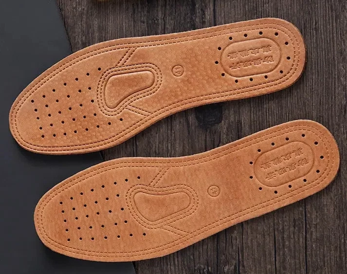 biped Premium - Semelles orthopédiques en cuir véritable avec soutien