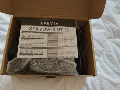 Apevia SFX-AP500W Mini ITX Solution/Micro ATX/SFX 500W Power Supply - Zdjęcie 2 z 4