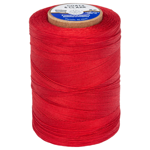 Coats & Clark 100% Cotton Sewing Thread, Red, 1200 Yards - 2 Pack, New - Picture 6 of 6
