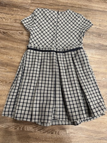 Abito a quadri grigio e navy Mayoral bambina taglia 6 (116 cm) - Foto 4 di 4