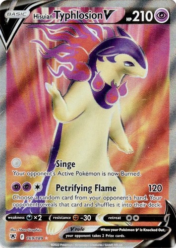 Pokémon Hisuian Typhlosion V Full Art Astral Radiance 169/189 Near Mint English