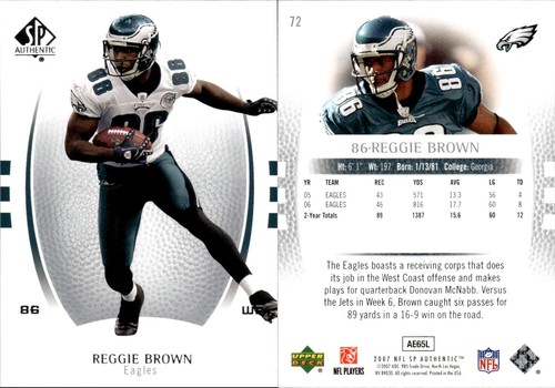 2007 Upper Deck SP Authentic Football Complete Your Set #1-297 You Pick! - Picture 77 of 113