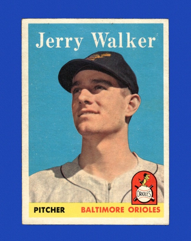 1958 Topps Set-Break #113 Jerry Walker EX-EXMINT *GMCARDS*