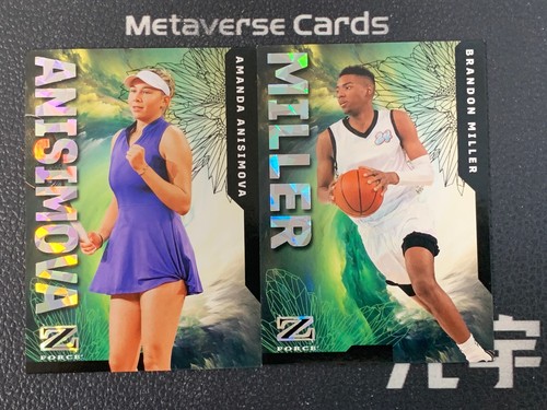 2023 Metal Universe Champions Brandon Miller Amanda Anisimova Z-Force /150 Lot*2